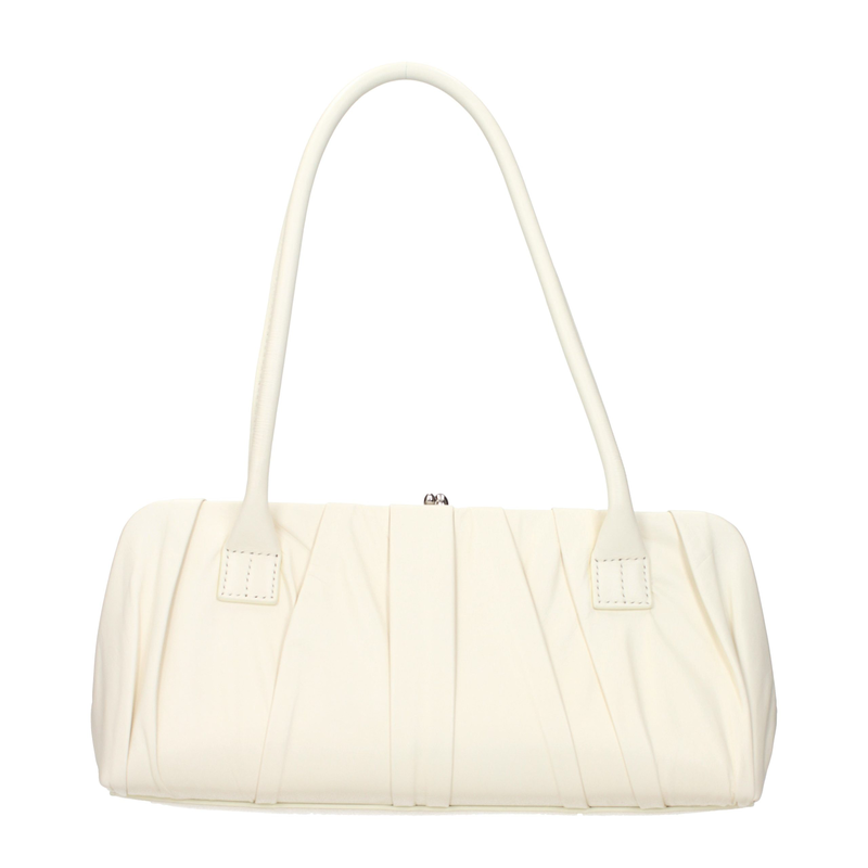 White leather shoulder bag-null