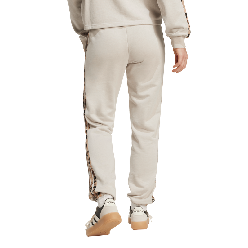 Adidas womens essentials joggers with animal print 3-stripes-null