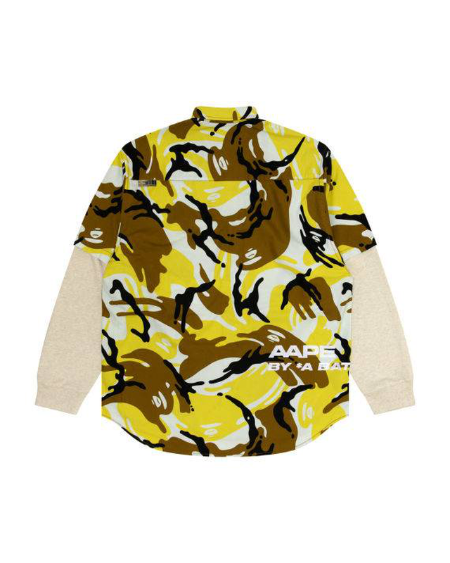 Long sleeve pnelled shirt image number null