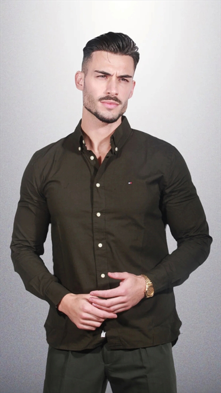 Tommy hilfiger th flex poplin rf shirt-null