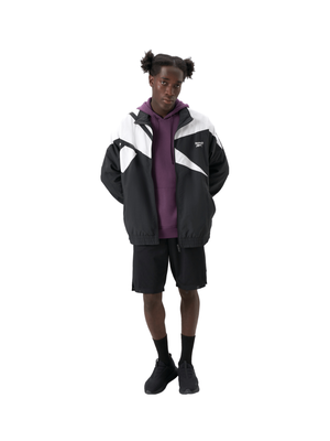 Reebok men's cl f fr tracktop, Black/black, medium