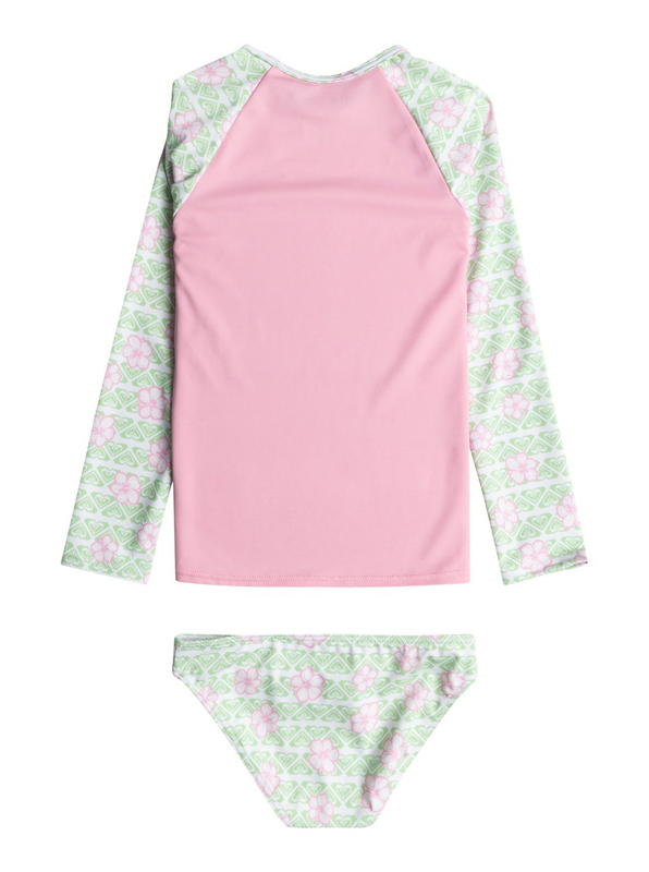 Roxy girls swimwear set hibiline ls lycra set image number null