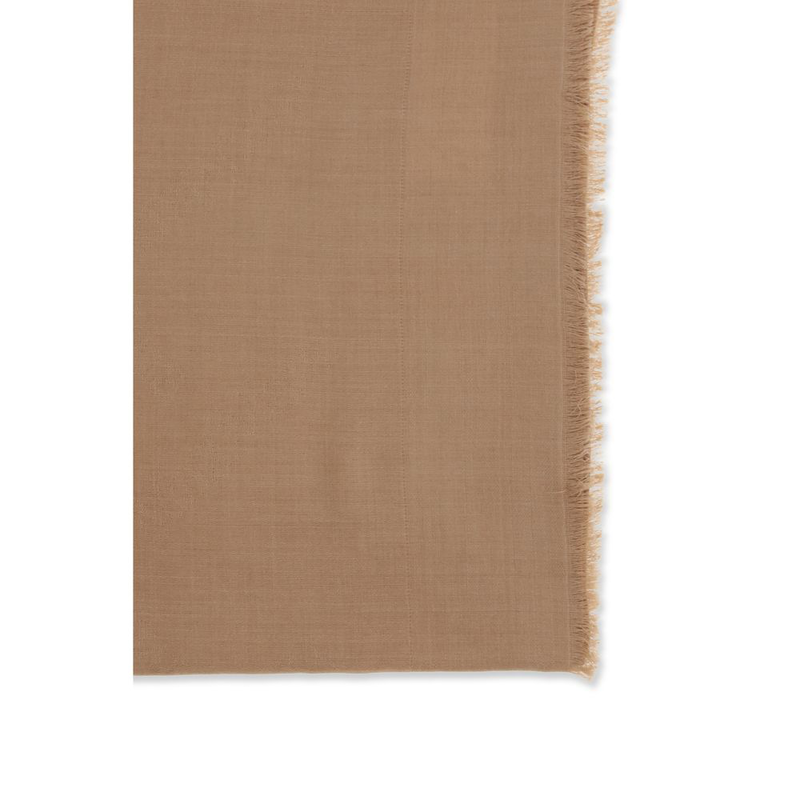 Beige silk scarf-null