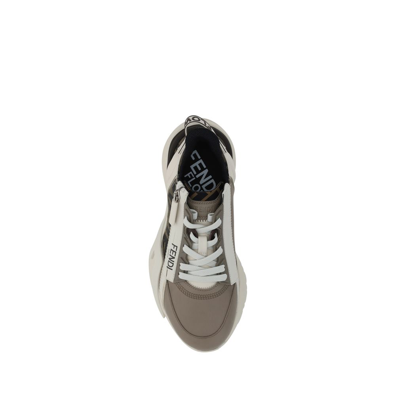 Brown calf leather bos taurus athletic sneakers-null