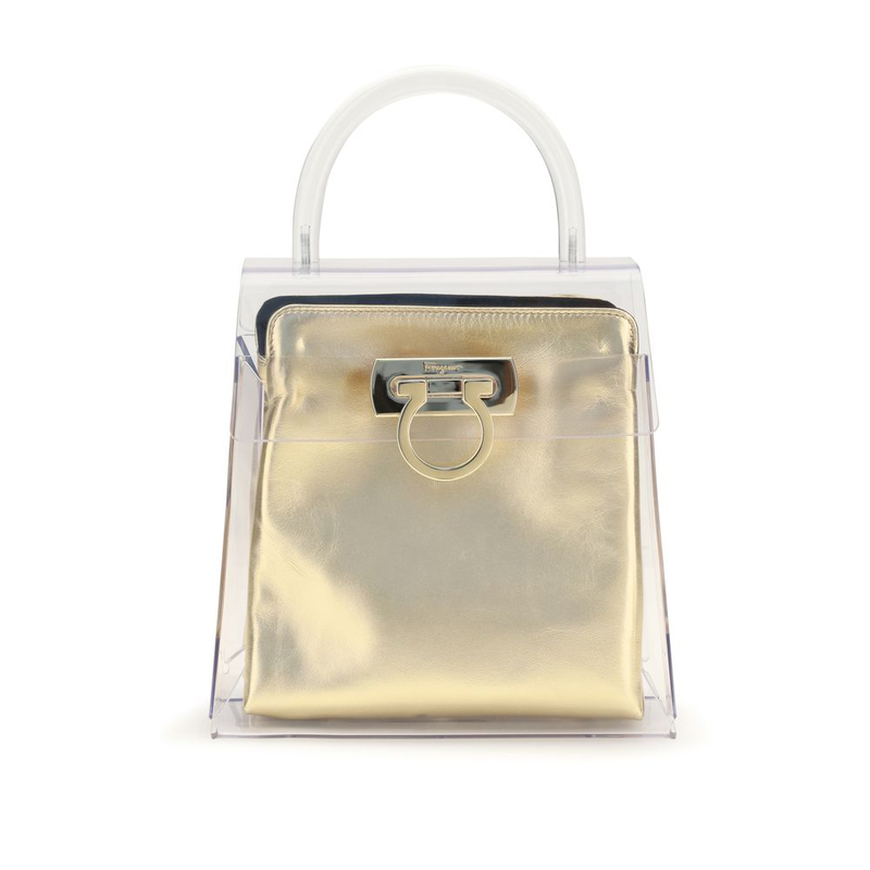 Black pvc handbag-null