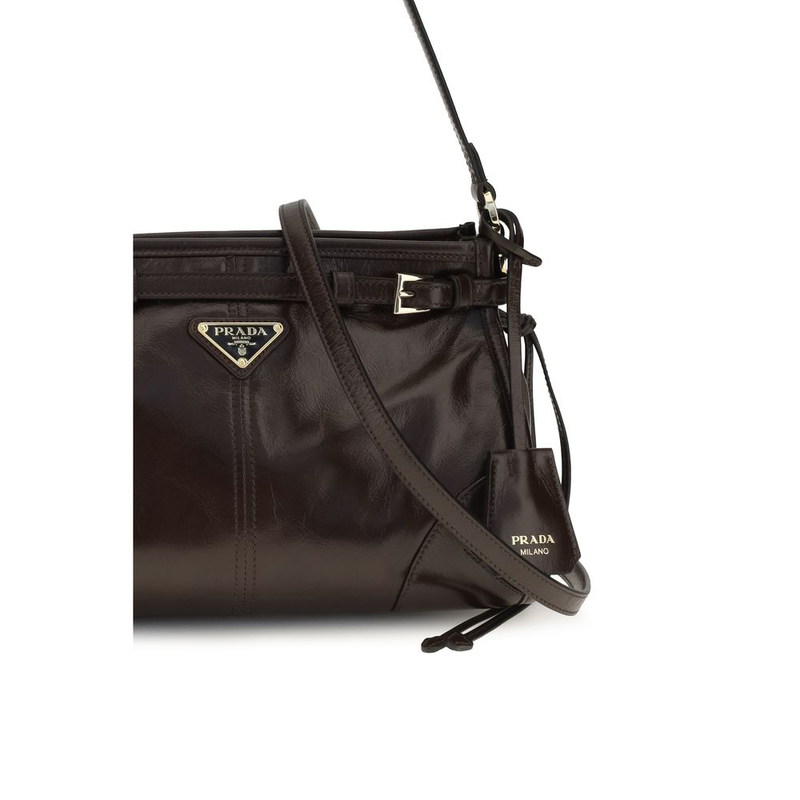 Brown calf leather bos taurus handbag-null