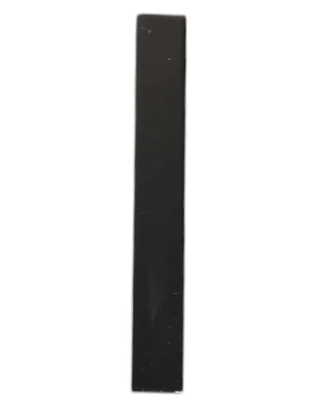 Black tone brass logo branded tie clip bar-null
