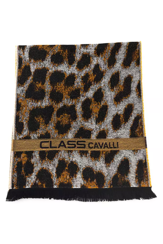 Brown wool men scarf-null