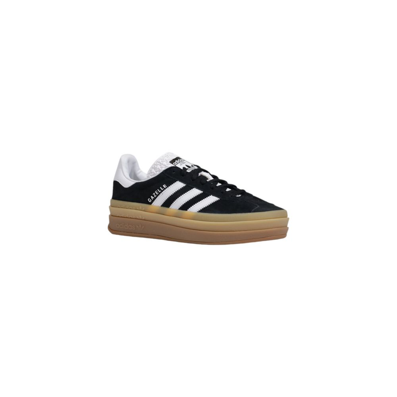 Black suede leather low top sneakers-null