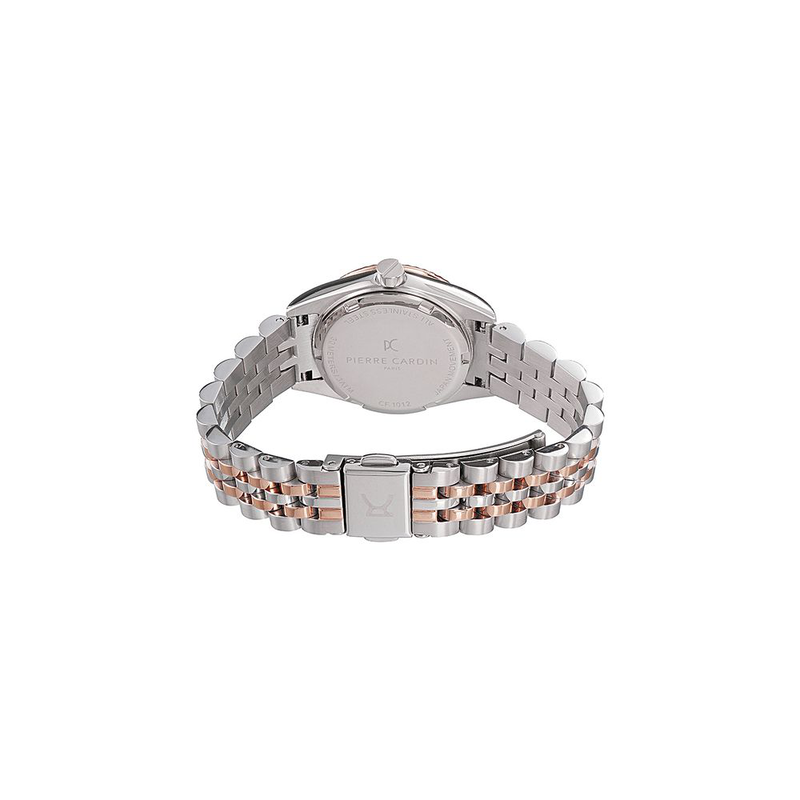 Gray stainless steel bracelet watch-null