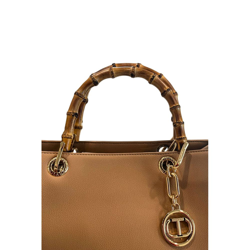 Brown pu women handbag-null