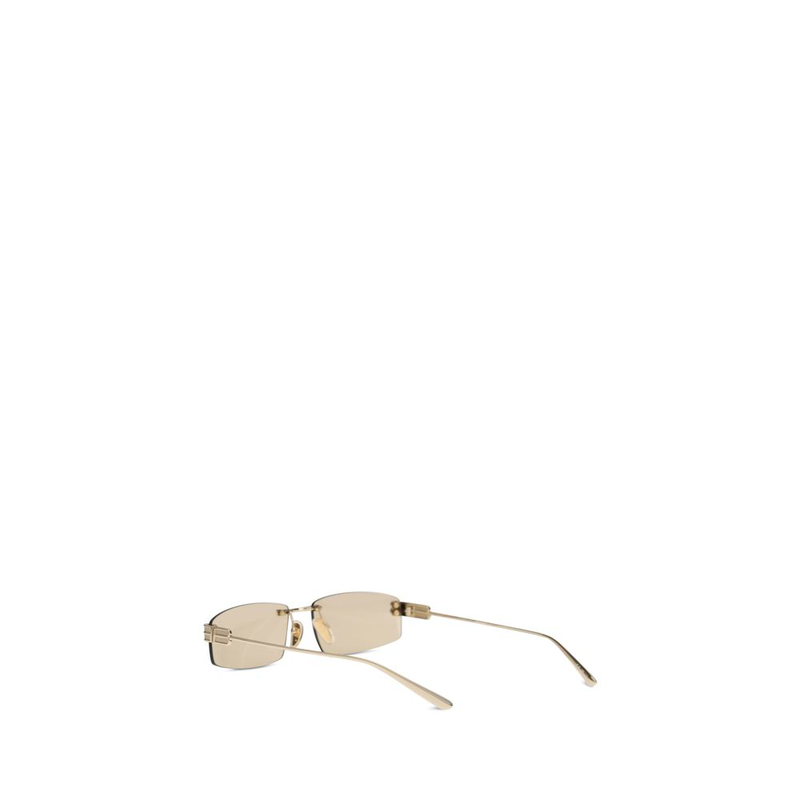 Beige metal sunglasses-null