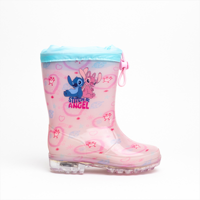 Stitch girls boots with lights, Pink, medium
