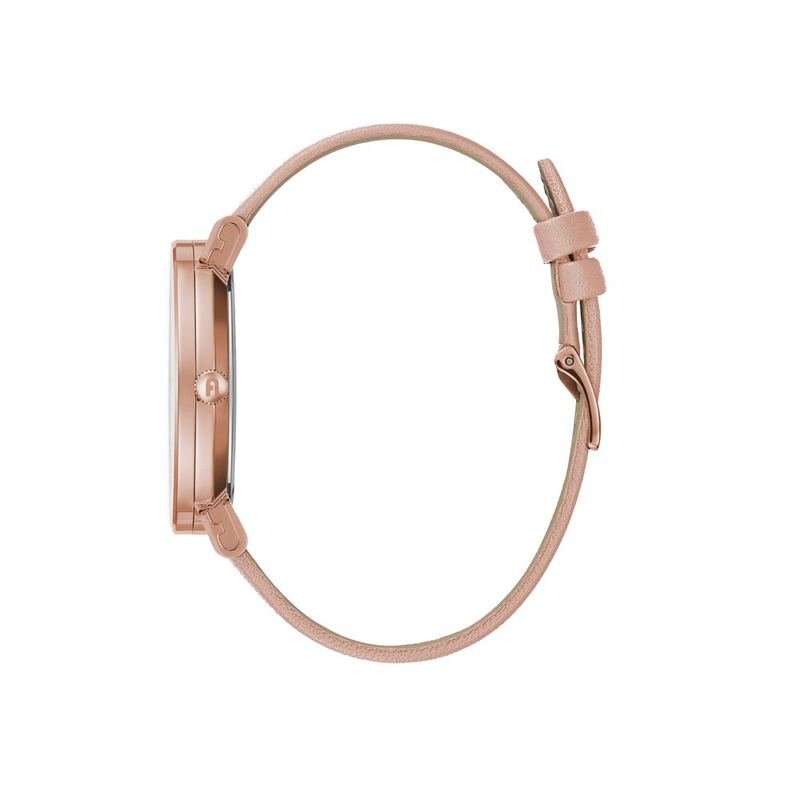 Multicolor leather dress watch-null