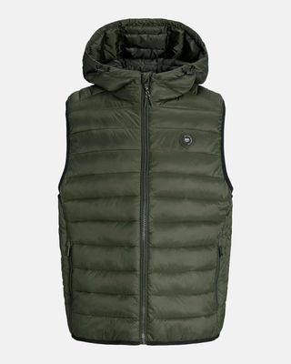 Jackjones jjebradley light bodywarmer hood, Rosin, medium