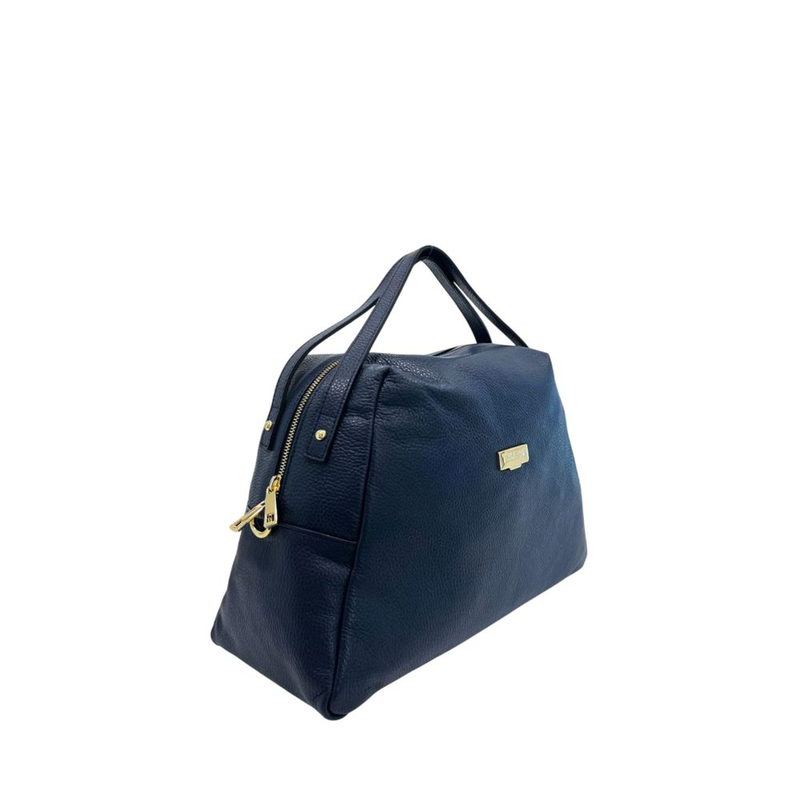 Blue leather women bag-null