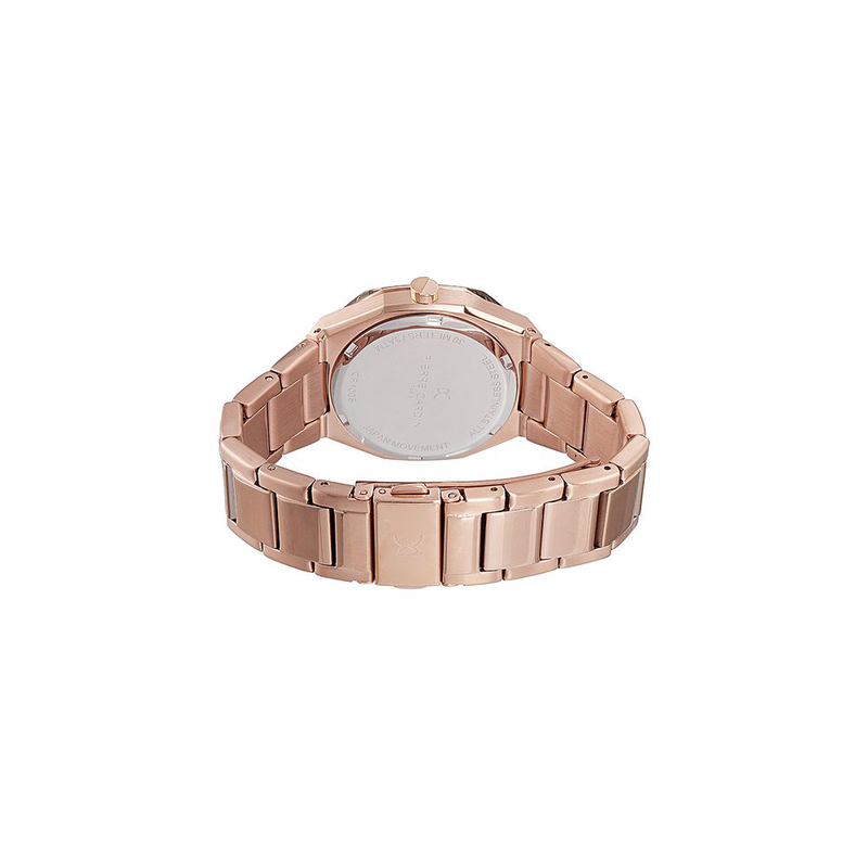 Multicolor stainless steel dress watch-null