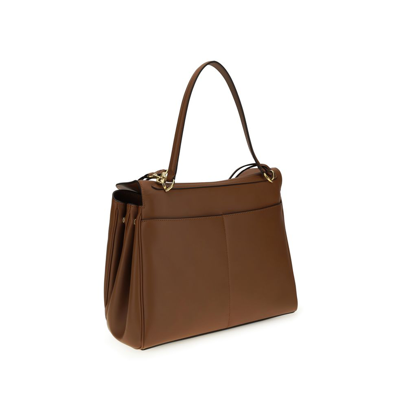 Brown calf leather bos taurus shoulder bag-null