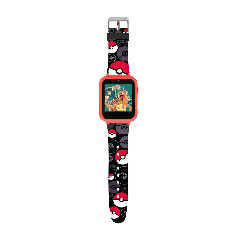 Pok&eacute;mon red printed character printed strap smart watch-null