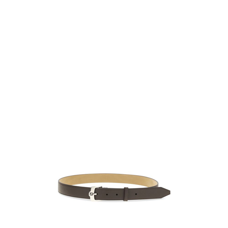 Brown calf leather bos taurus regular belt-null