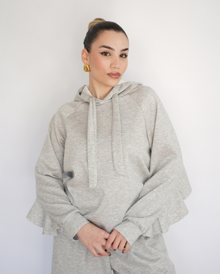 Oversized sweater 19668, Grey, medium