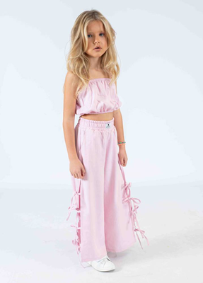 &Sigma;&epsilon;&tau; balloon crop top &kappa;&alpha;&iota; &pi;&alpha;&nu;&tau;&epsilon;&lambda;ό&nu;&iota; s-l, Pink, medium