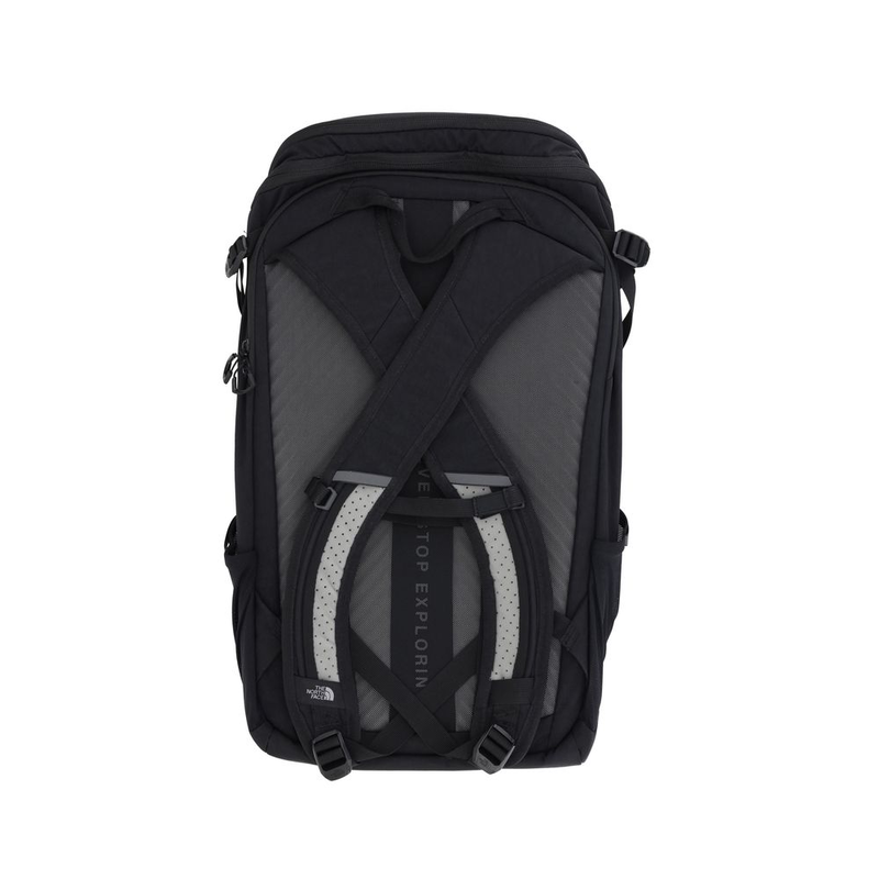Black recycled polyester backpack-null