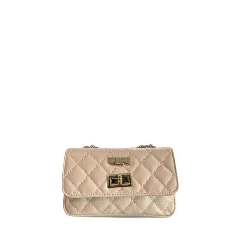 Beige leather women bag-null