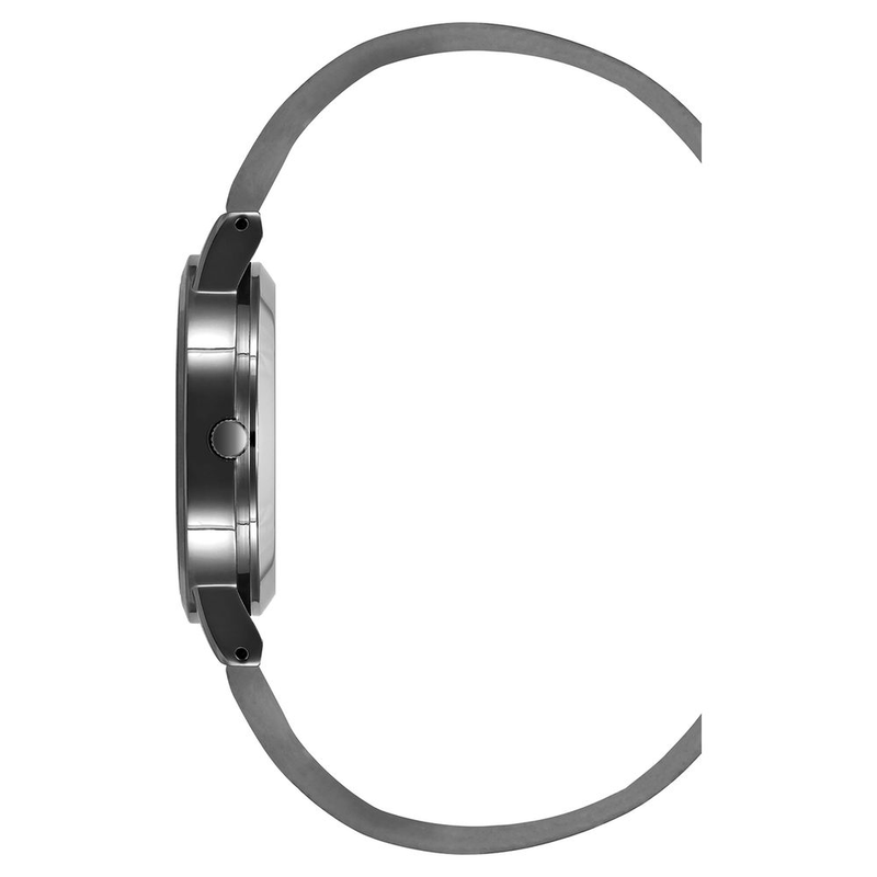 Gray plastic dress watch-null