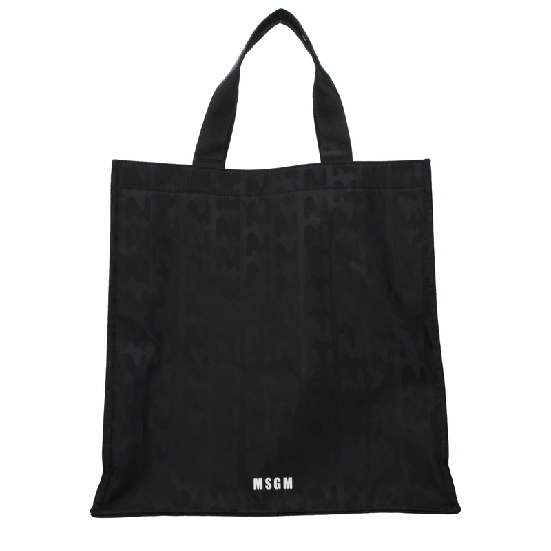 Black fabric handbag-null