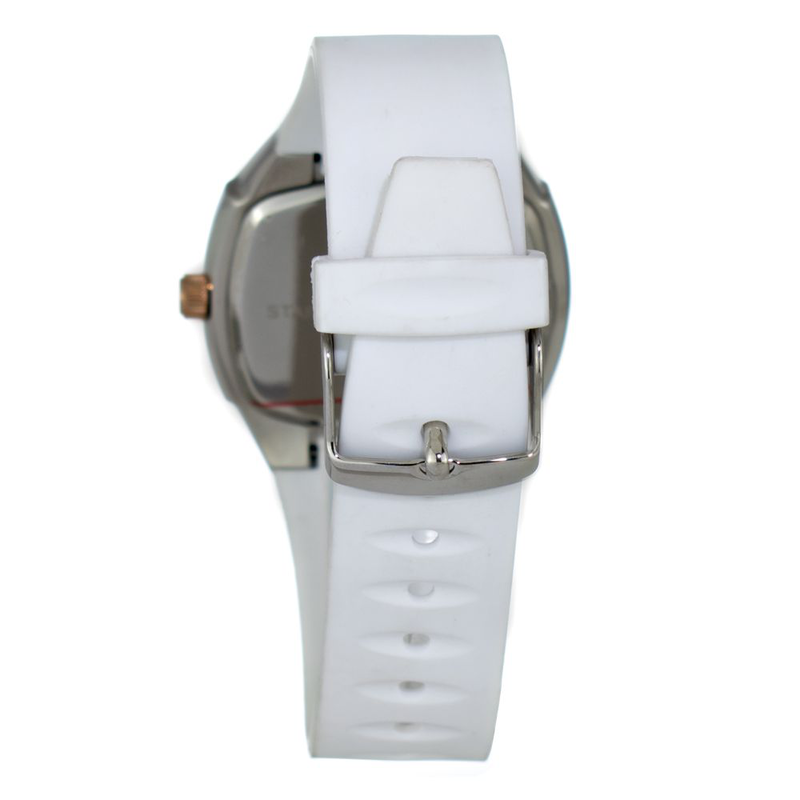 White rubber dress watch-null