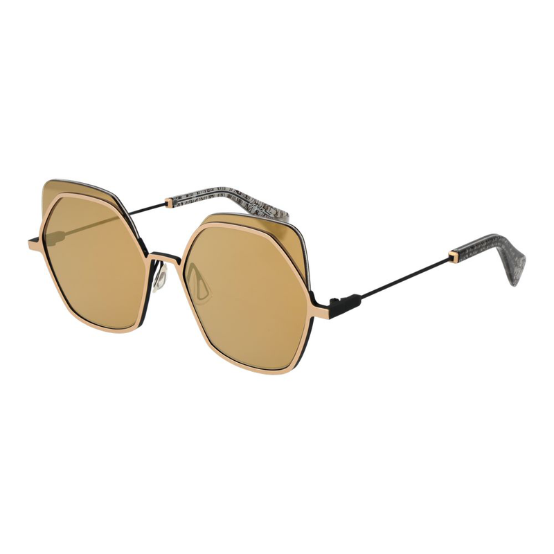 Gold stainless steel sunglasses-null