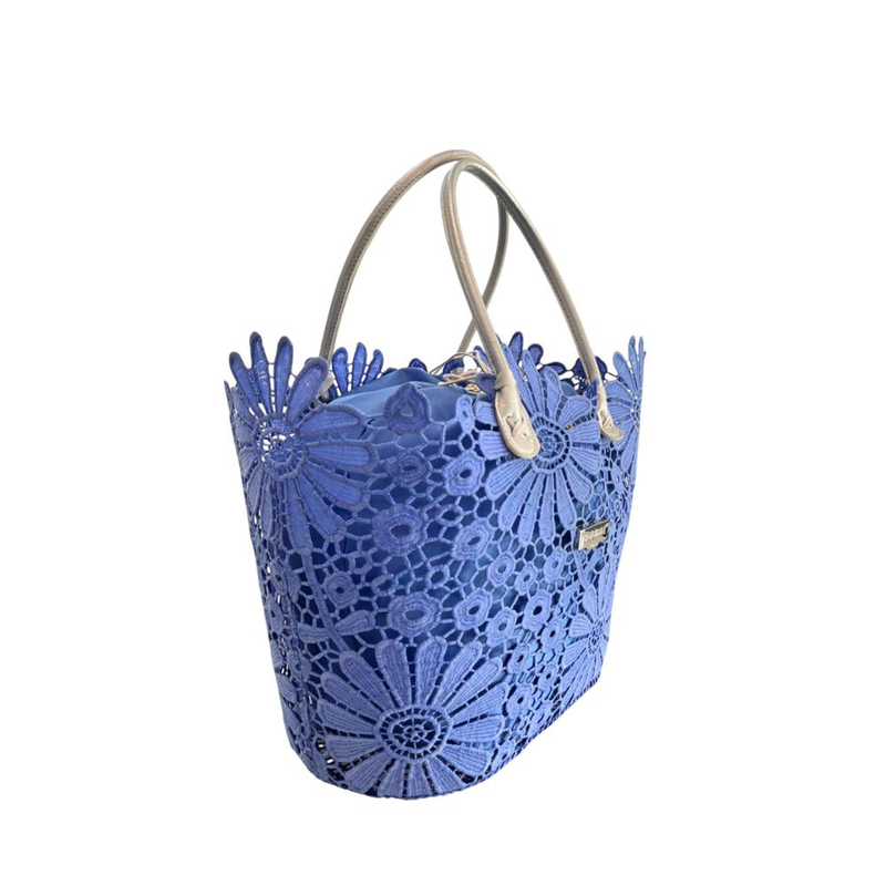 Blue pu women handbag-null