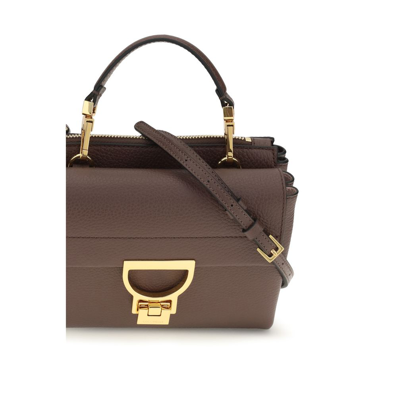 Brown calf leather bos taurus handbag-null