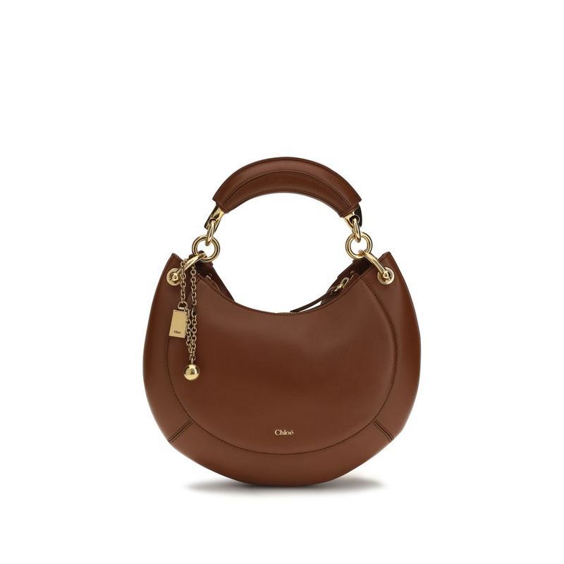 Brown calf leather bos taurus shoulder bag-null