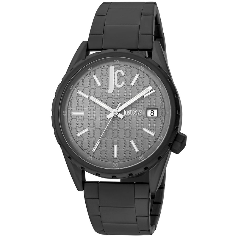 Black stainless steel dress watch-null