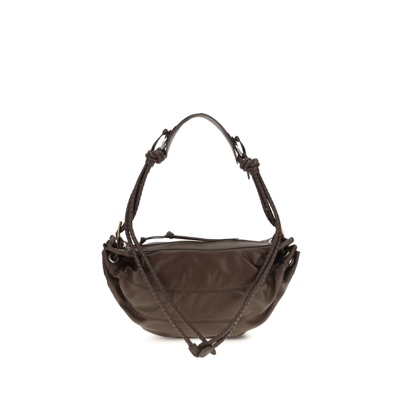 Brown lamb ovis aries aries shoulder bag-null