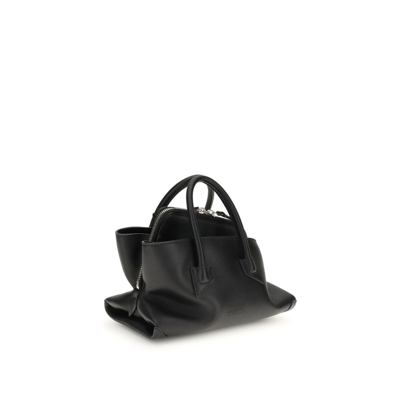 Black calf leather bos taurus handbag-null