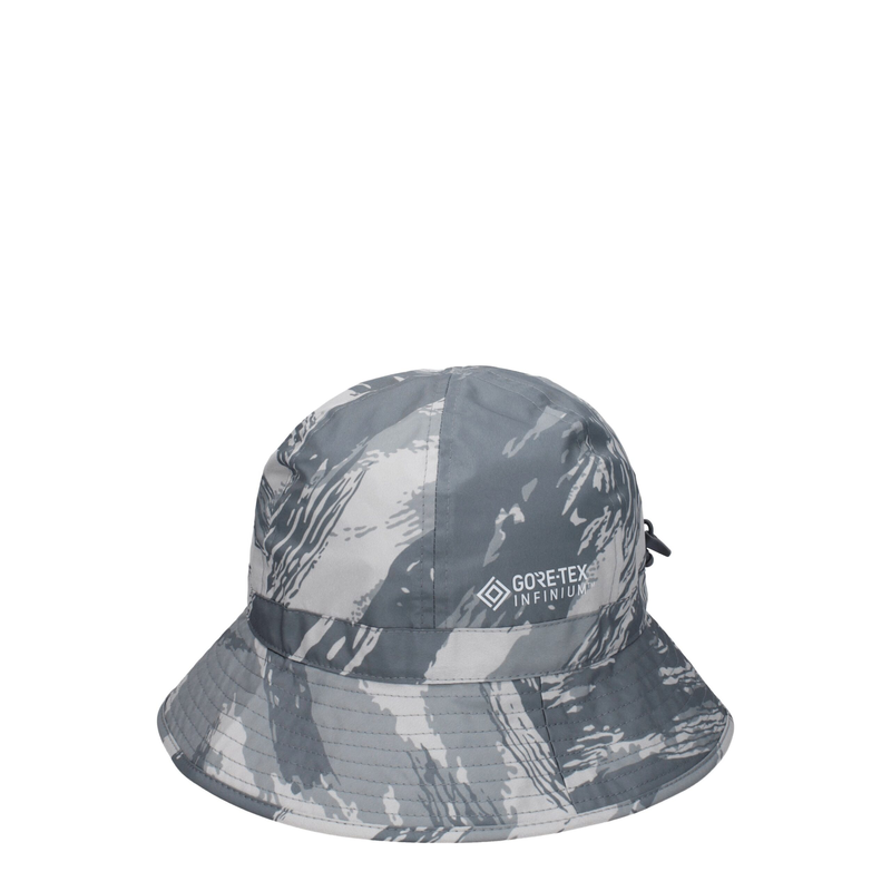 Gray polyester bucket hat-null