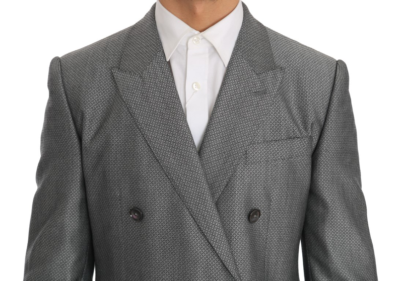 Black stretch crystal bee slim fit suit-null