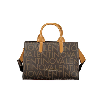 Marrone poliuretano women handbag, Brown, medium
