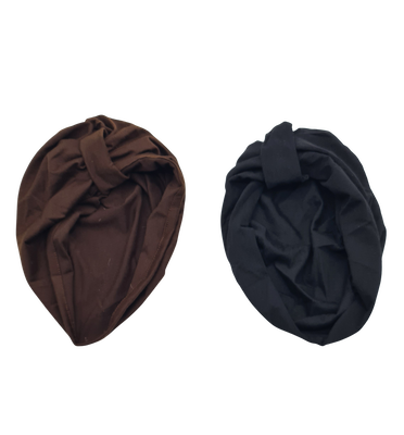 Woman hair accessories turban, Brown, medium