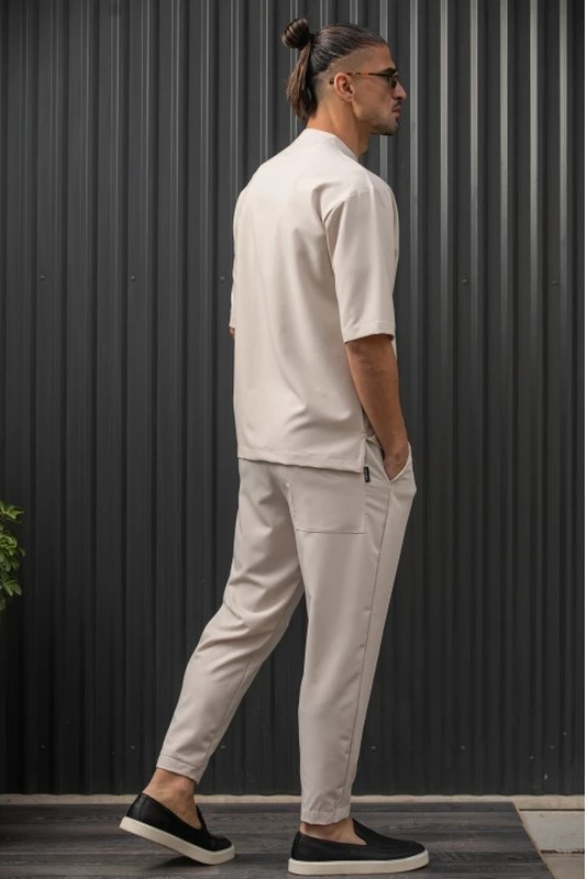Henry s/s easywear stand up collar shirt-null