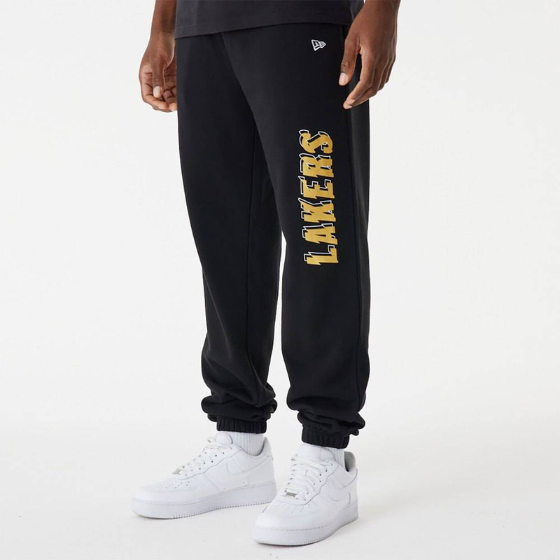 New era nba team script jogger la lakers-null