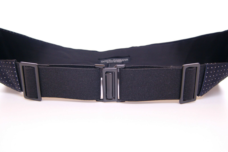 Blue waist smoking tuxedo cummerbund belt-null