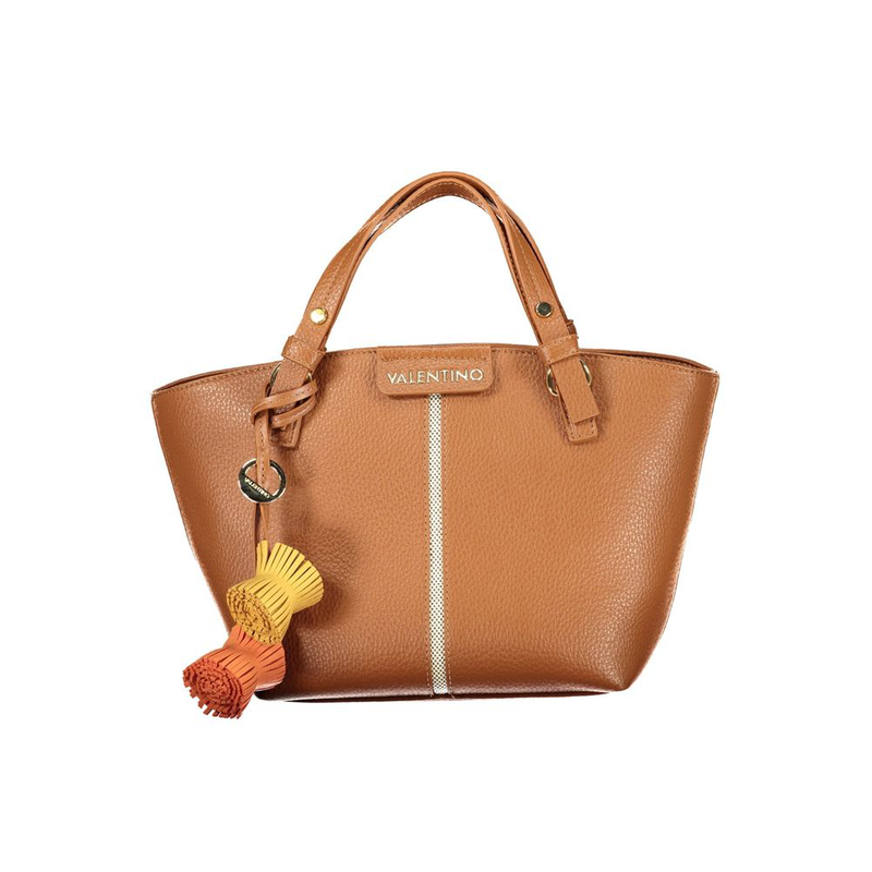 Brown polyurethane women's bag-null