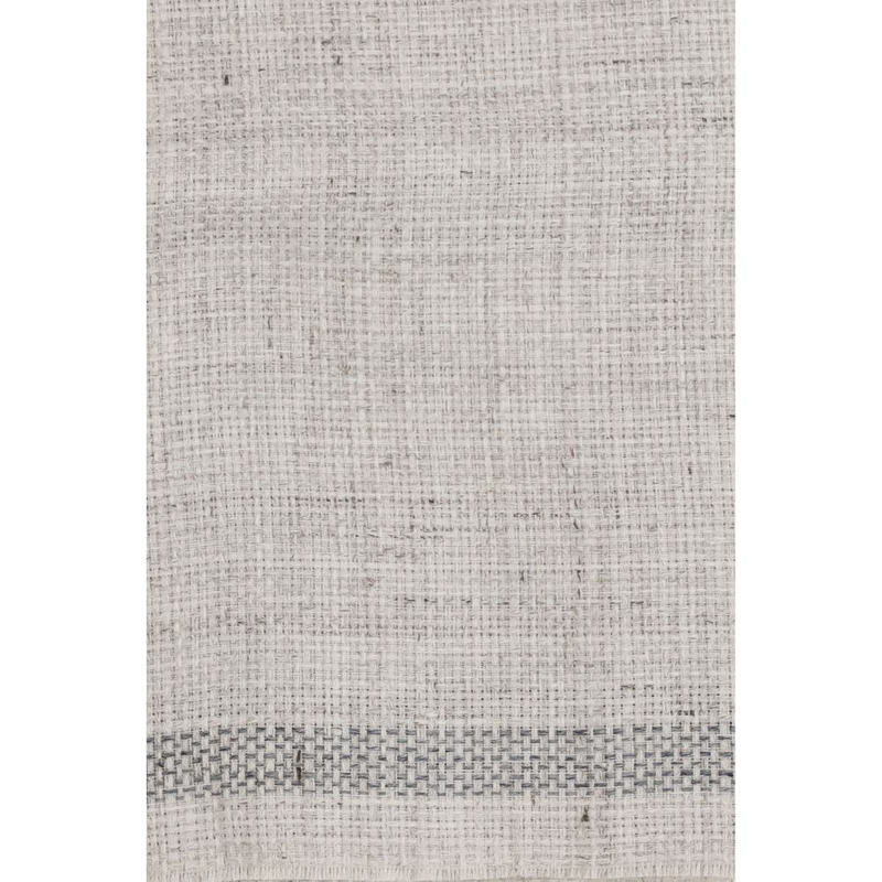 Gray linen scarf-null