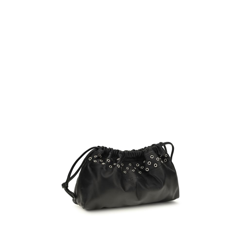 Black calf leather bos taurus clutch bag-null