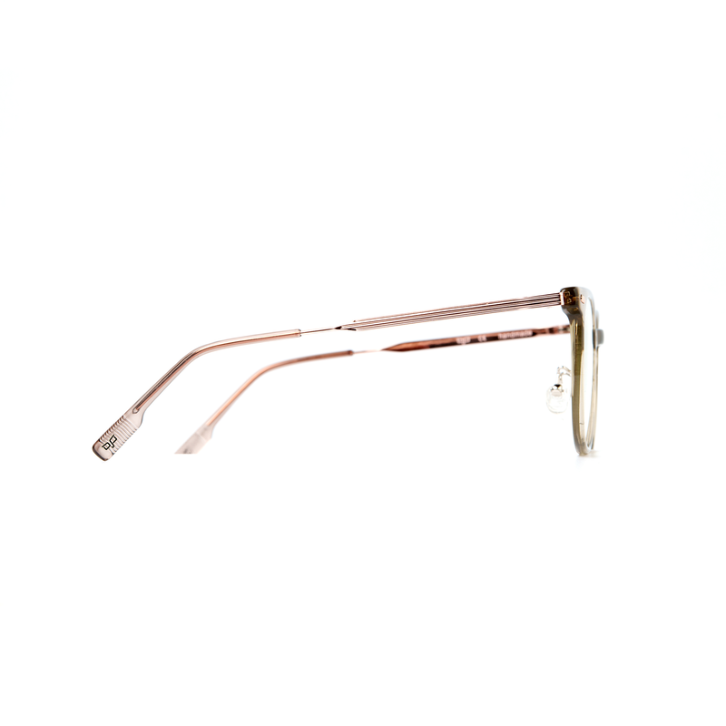 OJO sunglasses photochromic square clear to light brown frame and temples with clear to l. Br ph len-null