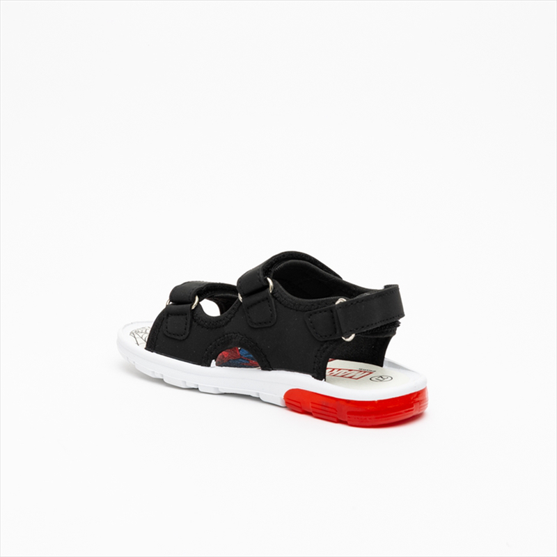 Spiderman triple velcro strap boys sandals with lights-null